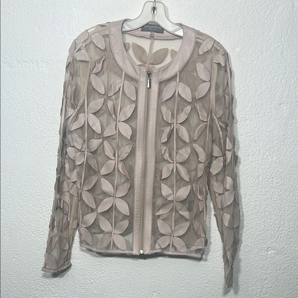 bagatelle Jackets & Blazers - BAGATELLE - collection series Chico's Sheer Floral Jacket in Cream Size L